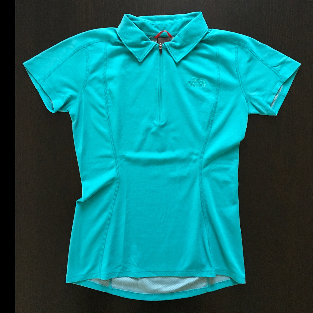 The North Face 1/4 Zip Collared Short-Sleeve Top S